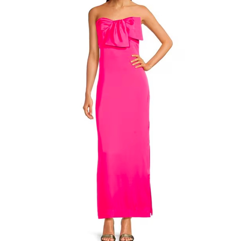 Lilly Pulitzer Carlynn Satin Maxi Bow